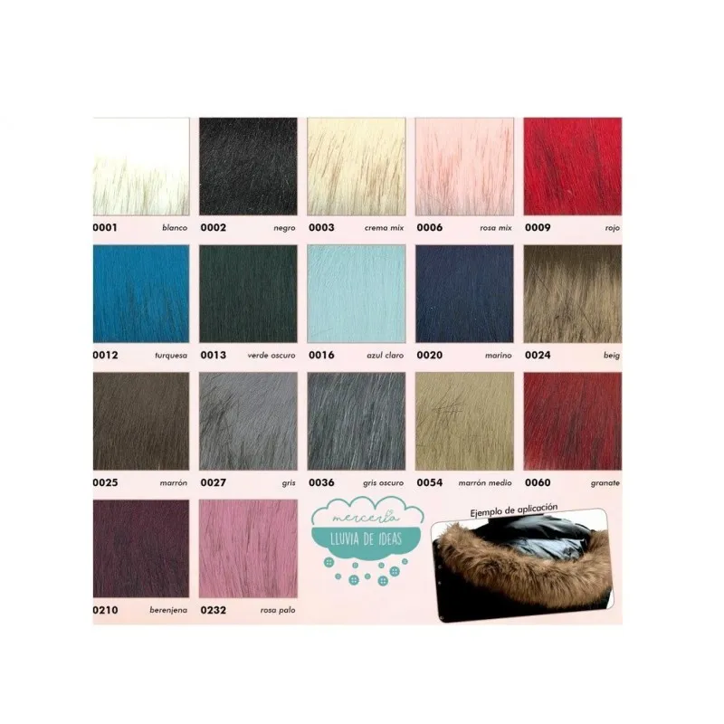 Cuello para capucha de pelo ecológico