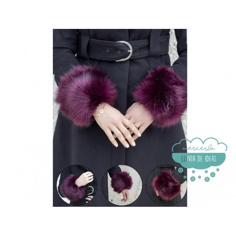 Puños de pelo ecológico