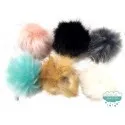 Pompones de pelo ecológico - Ø 15 cm.