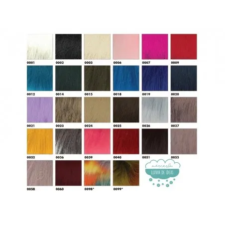 Cuello de pelo ecológico con cintas