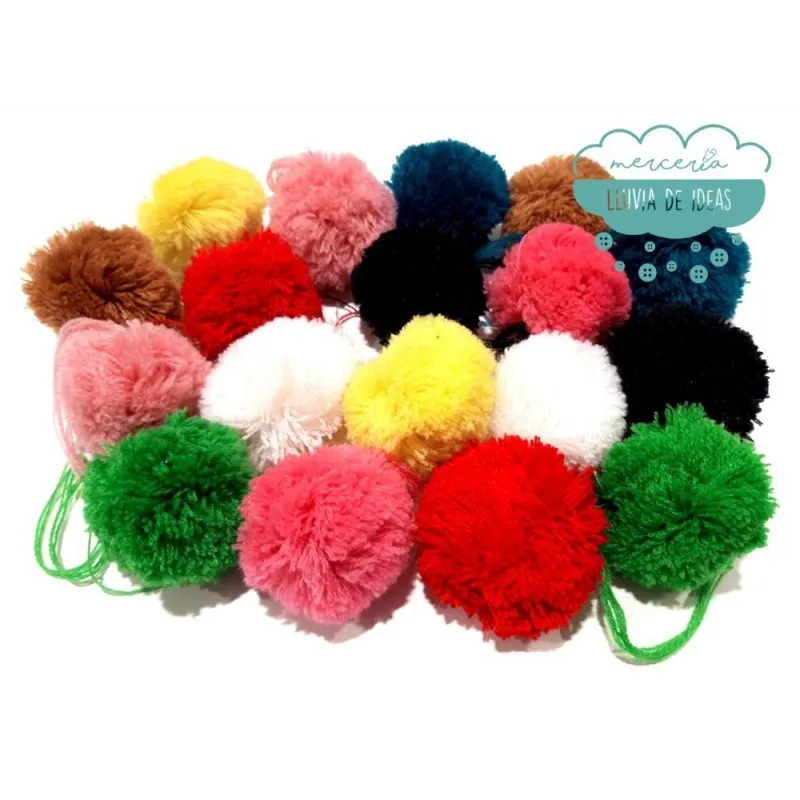 Pompones De Lana - Ø 50 Mm.