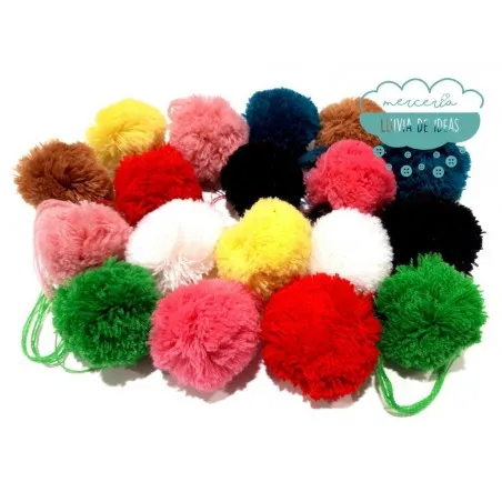 Pompones De Lana - Ø 50 Mm.