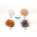 Pompones de pelo natural de visón - Ø 32 mm.