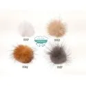 Pompones de pelo natural de visón - Ø 32 mm.