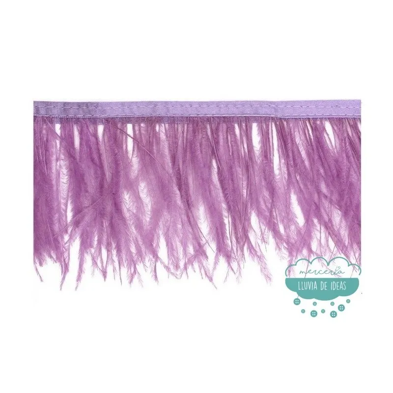 Fleco de plumas de avestruz