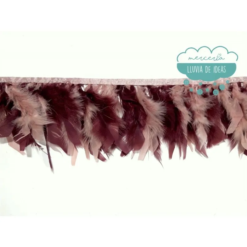 Fleco de plumas de gallo - Varios colores