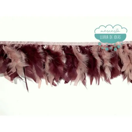 Fleco de plumas de gallo - Varios colores