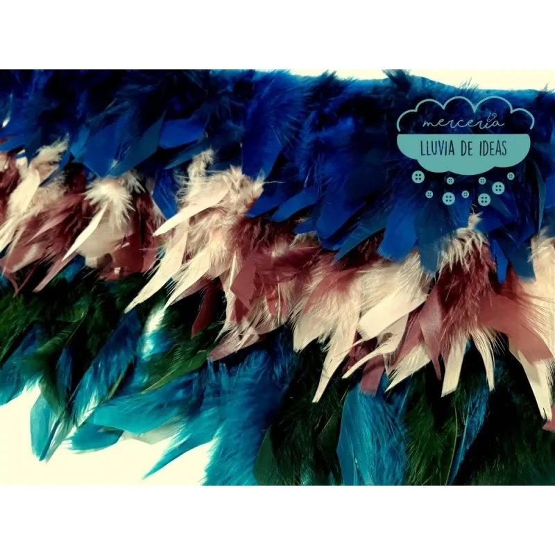 Fleco de plumas de gallo - Varios colores