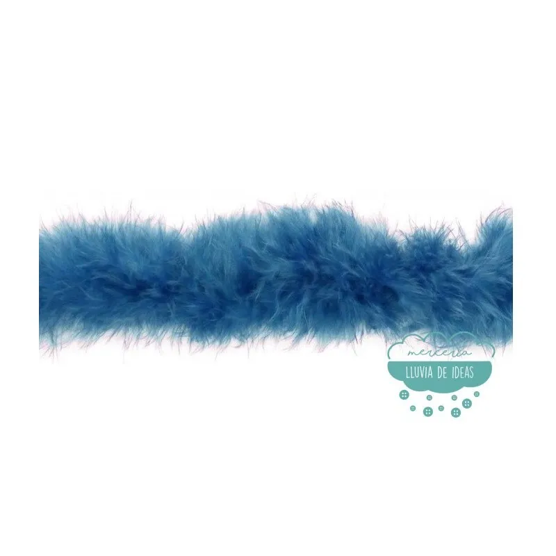 Boa de pluma de marabú (largo 2 metros) Mercería Lluvia de Ideas