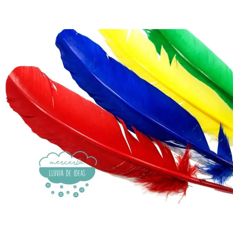 Pluma de pavo - Varios colores