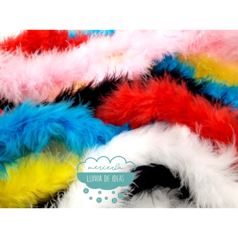 Boa de pluma de marabú (largo 2 metros)