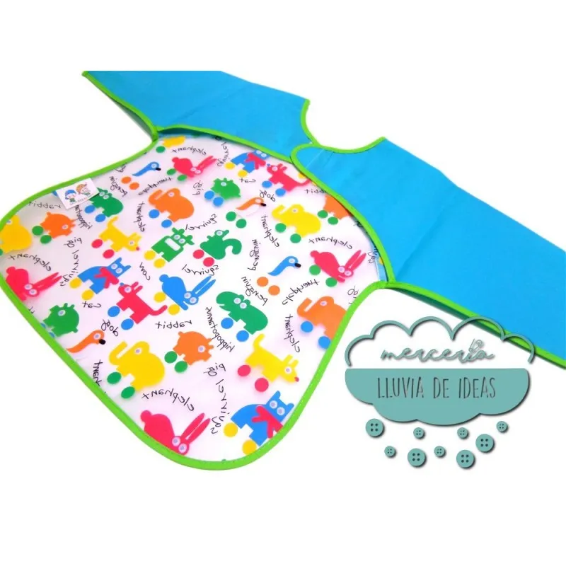 Babero impermeable con mangas