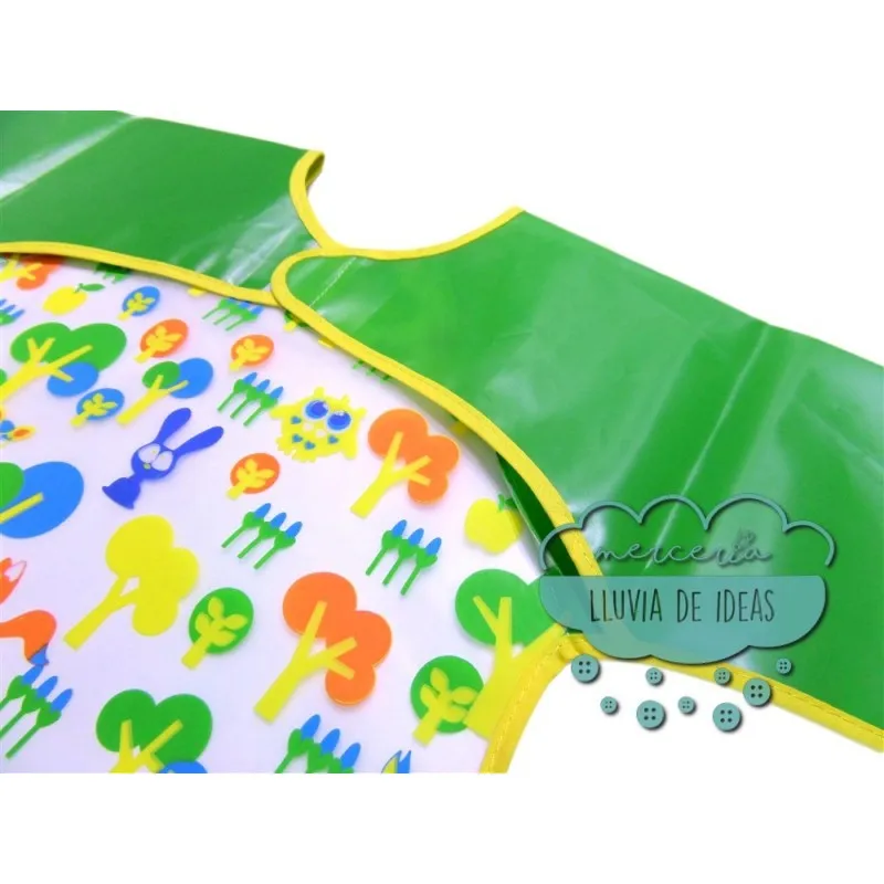 Babero impermeable con mangas