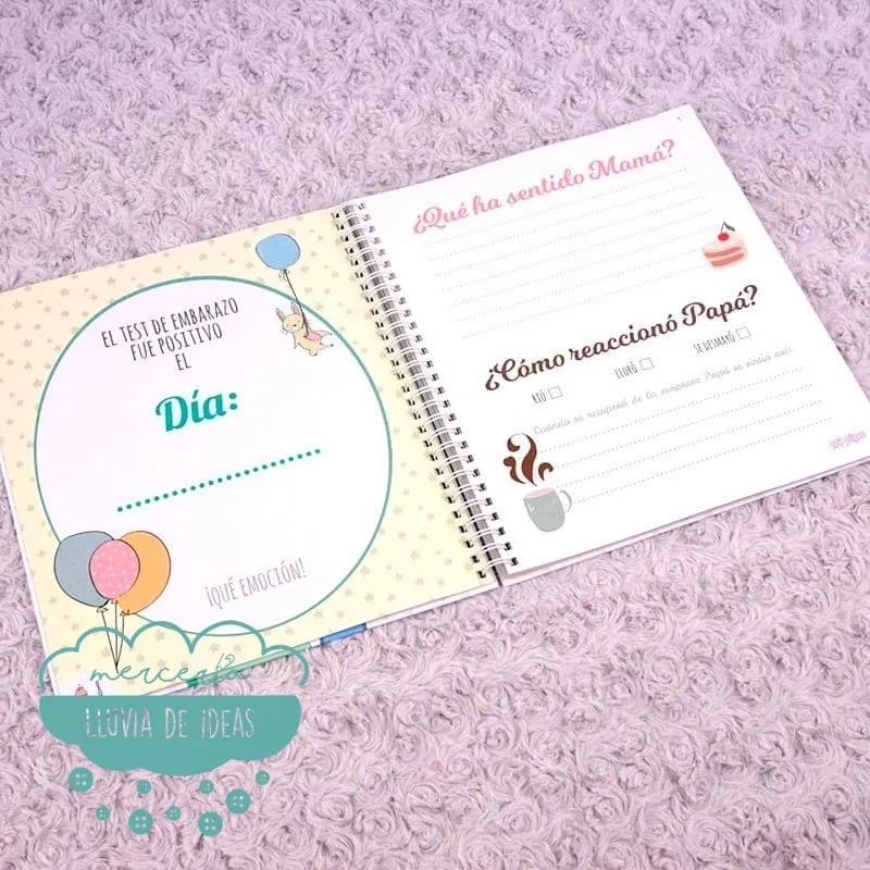 Diario de embarazo “Mi bollito está en el horno” + chupete de regalo