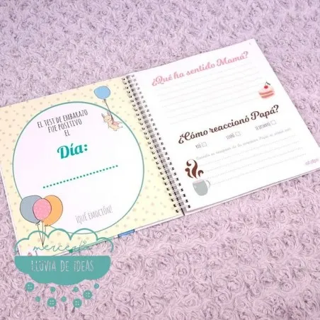 Diario de embarazo “Mi bollito está en el horno” + chupete de regalo