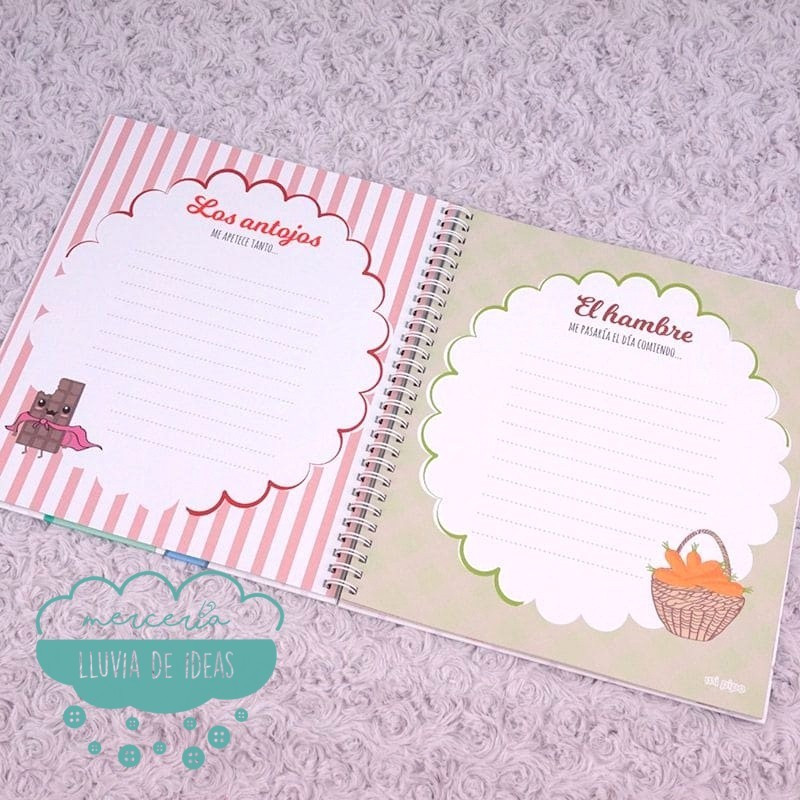 Diario de embarazo “Mi bollito está en el horno” + chupete de regalo