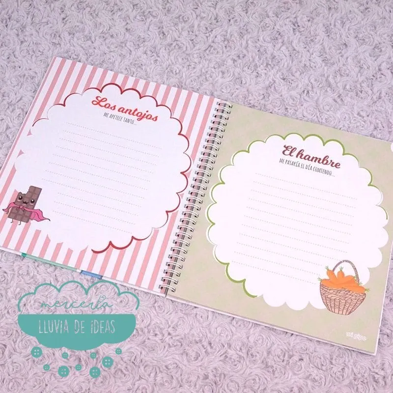 Diario de embarazo “Mi bollito está en el horno” + chupete de regalo