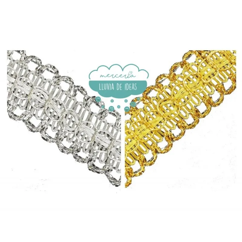 Pasamanería Metalizada - Serie Ochos