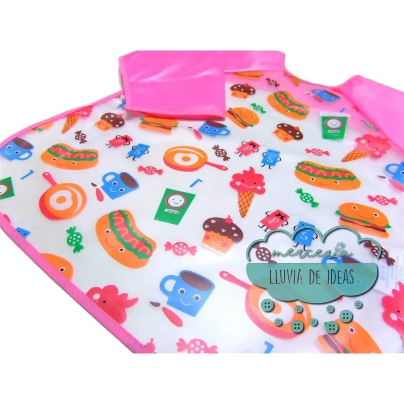 Babero impermeable con mangas