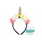 Diadema unicornio con flores Diadema unicornio con flores