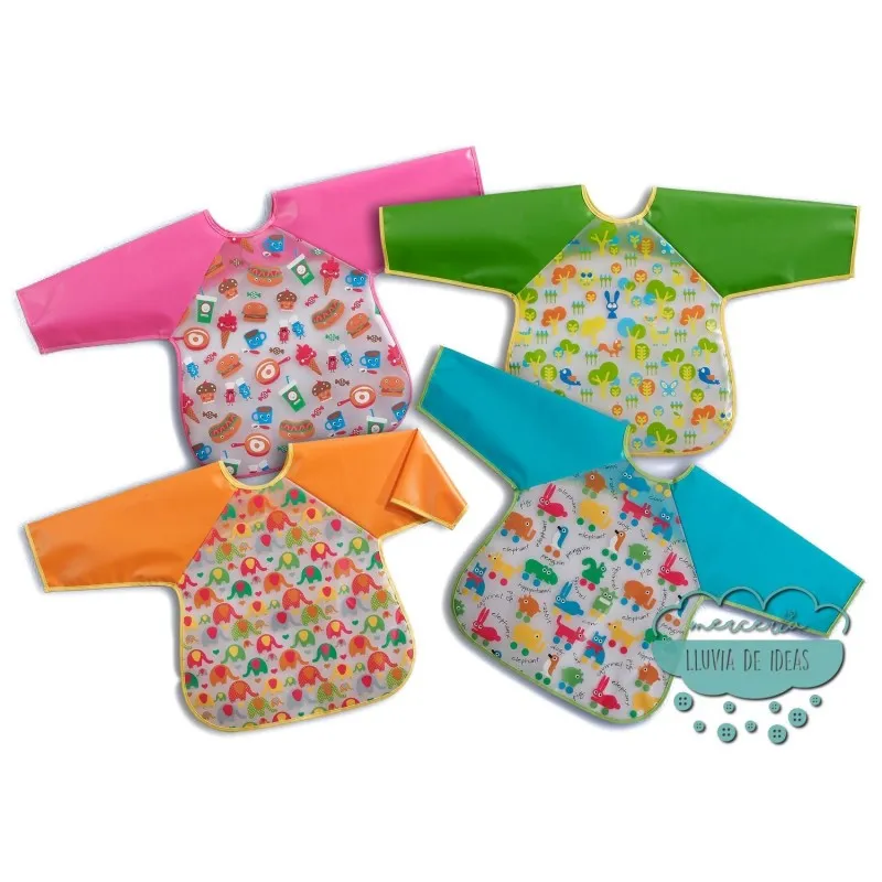 Babero impermeable con mangas