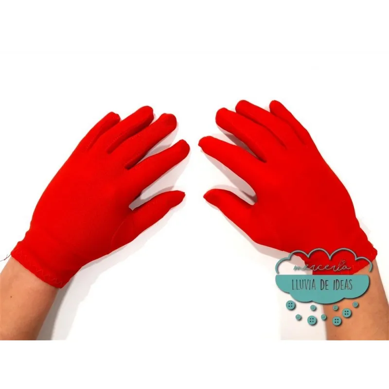 Guantes cortos de adulto - Colores lisos