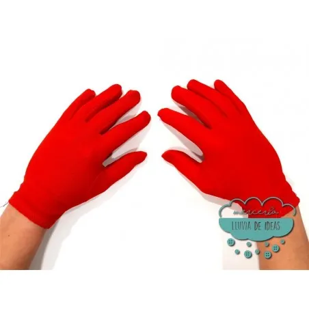 Guantes cortos de adulto - Colores lisos