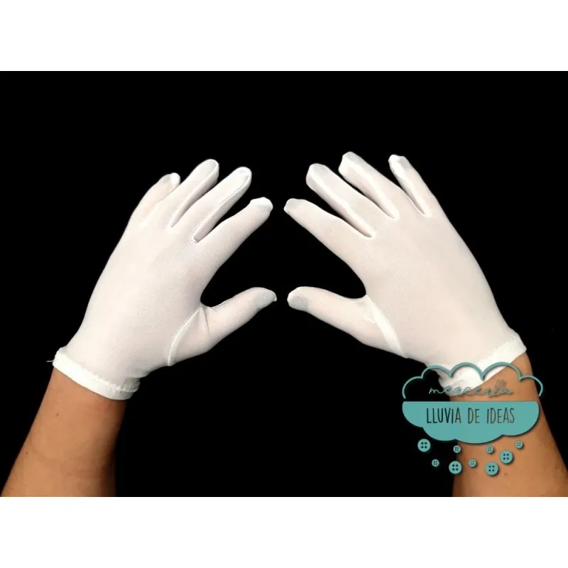 Guantes cortos de adulto - Colores lisos