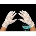 Guantes cortos de encaje para adulto - Color blanco Mercería Lluvia de Ideas