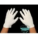 Guantes blancos de algodón