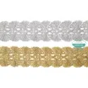 Pasamanería bordada metalizada - Serie Andrea