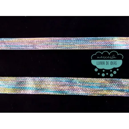 Cinta lamé de lúrex multicolor - Varias medidas