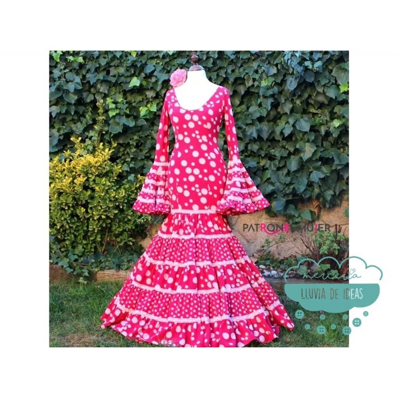 Patrones de mujer - Vestido de flamenca canastero