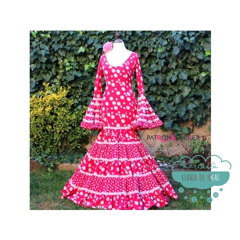 Resultado de imagen de patrones de trajes de flamenca canasteros  Trajes  de flamenco, Patrones de vestido de costura, Vestidos de flamenca