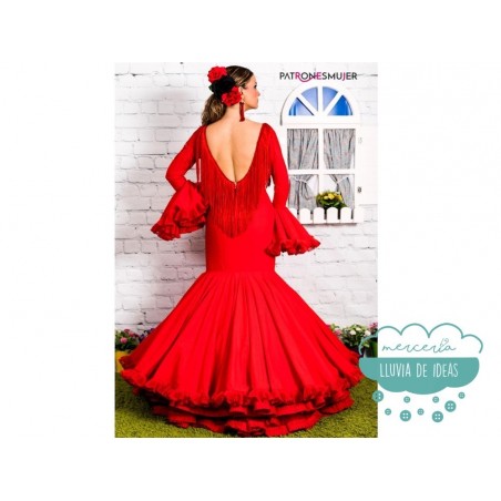 Patrones de mujer - Vestido de flamenca clavel