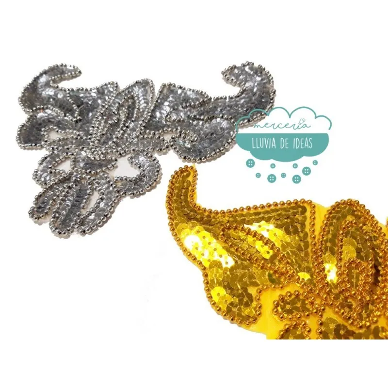 Aplicación de lentejuelas y rocalla - Serie Tamara