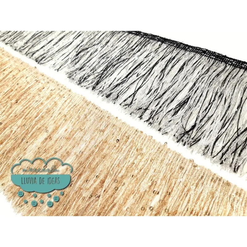 Fleco de rayón con lentejuelas - Serie Elena Mercería Lluvia de Ideas