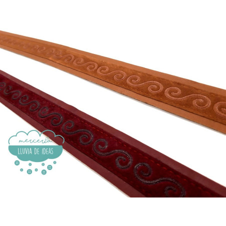 Galón de imipiel con antelina y detalle - Serie Héctor