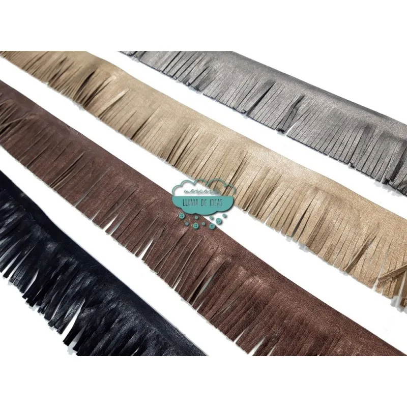 Fleco imipiel doble cara 5 cm. - Colores metalizados Mercería Lluvia de Ideas