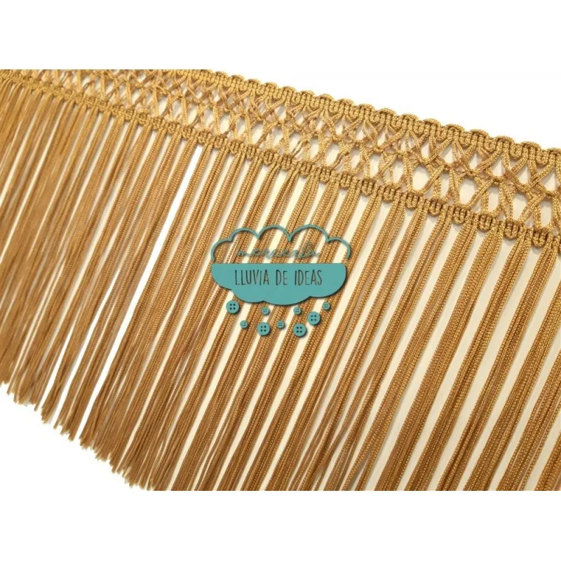 Fleco de cuquillo liso enrejado 15 cm. + 3 cm. - Varios colores