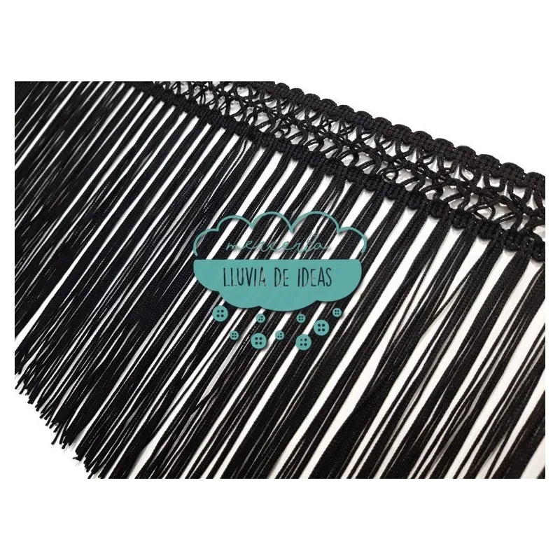 Fleco de cuquillo liso enrejado 15 cm. + 3 cm. - Varios colores