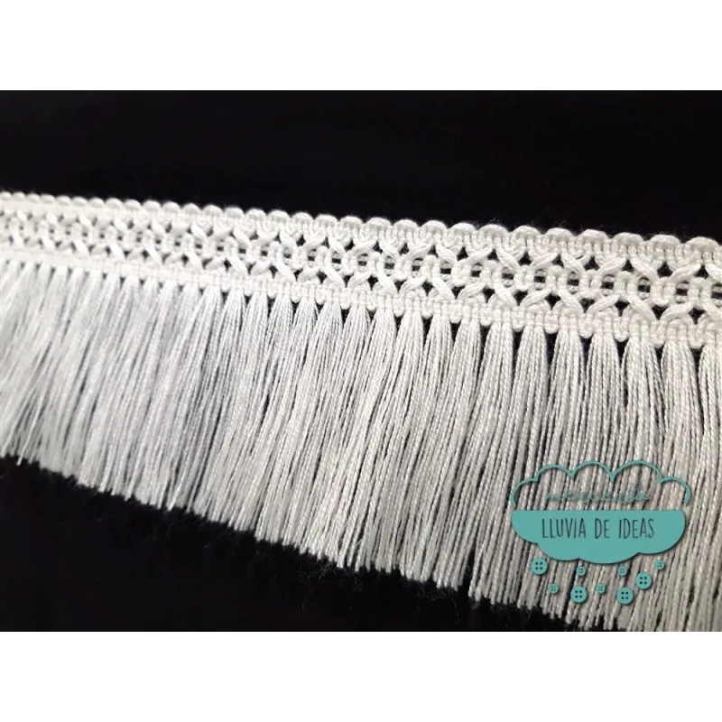 Fleco acrílico enrejado 7 cm. - Varios colores
