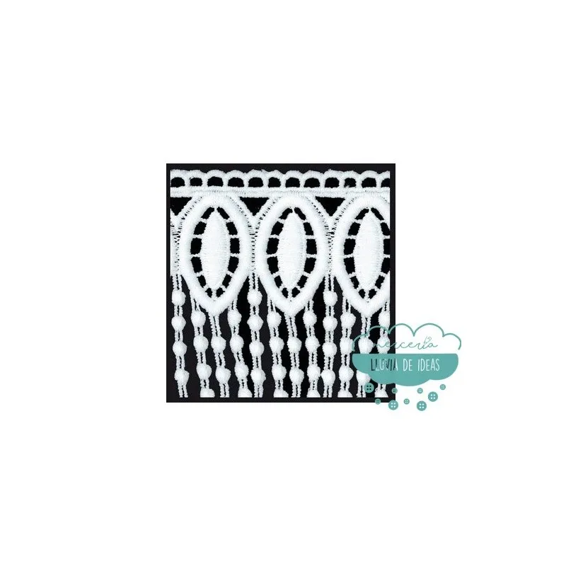 Fleco de encaje bordado - Serie Eye