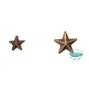 Tachas de estrellas con garras - Color oro viejo