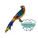 Parche bordado termoadhesivo - Ave Fénix Mercería Lluvia de Ideas