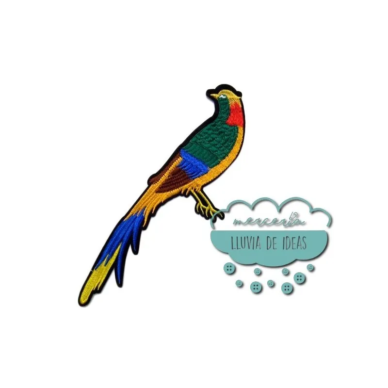 Parche bordado termoadhesivo - Ave Fénix Mercería Lluvia de Ideas