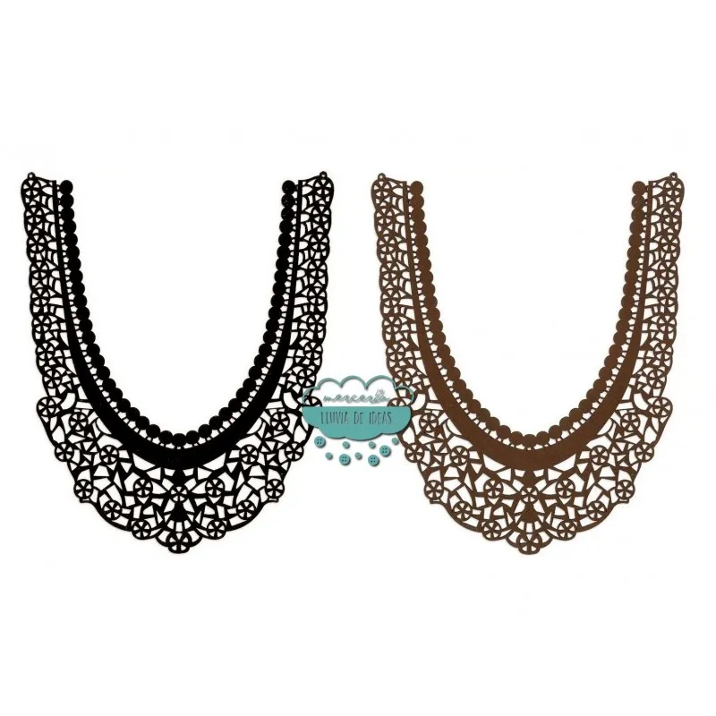 Cuellos de antelina troquelada - Serie Covandonga