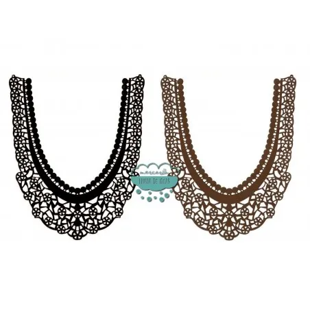 Cuellos de antelina troquelada - Serie Covandonga