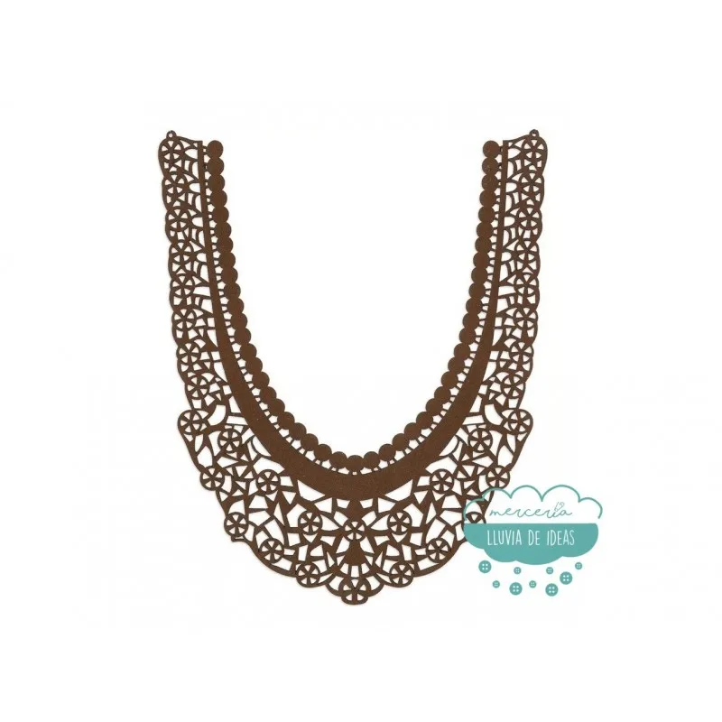 Cuellos de antelina troquelada - Serie Covandonga