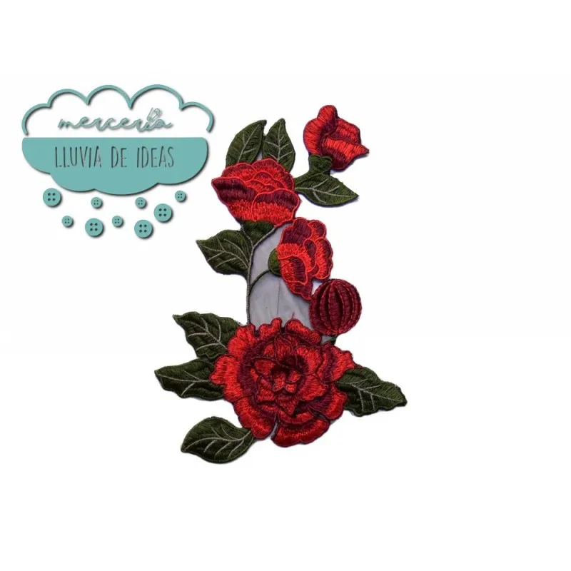 Aplicación bordada - Serie Cayetana Mercería Lluvia de Ideas